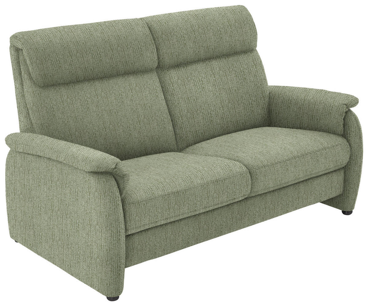 2,5-SITZER in Flachgewebe Olivgrün  - Schwarz/Olivgrün, KONVENTIONELL, Textil/Metall (178/107/97cm) - Pure Home Comfort
