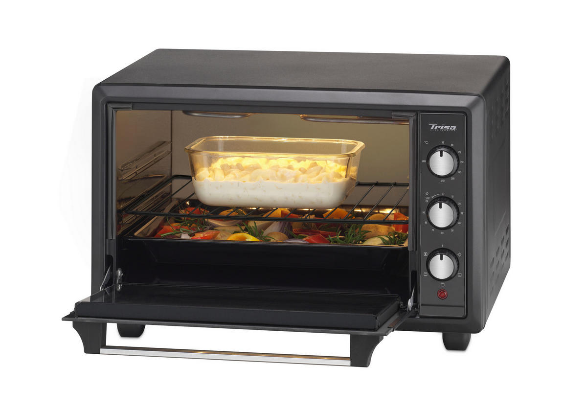 MINIBACKOFEN - Schwarz, Basics, Metall (50/30/30cm) - Trisa Electronics