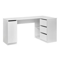 ECKSCHREIBTISCH  in Weiß  - Weiß, MODERN, Holzwerkstoff (154/77/84.5cm) - MID.YOU