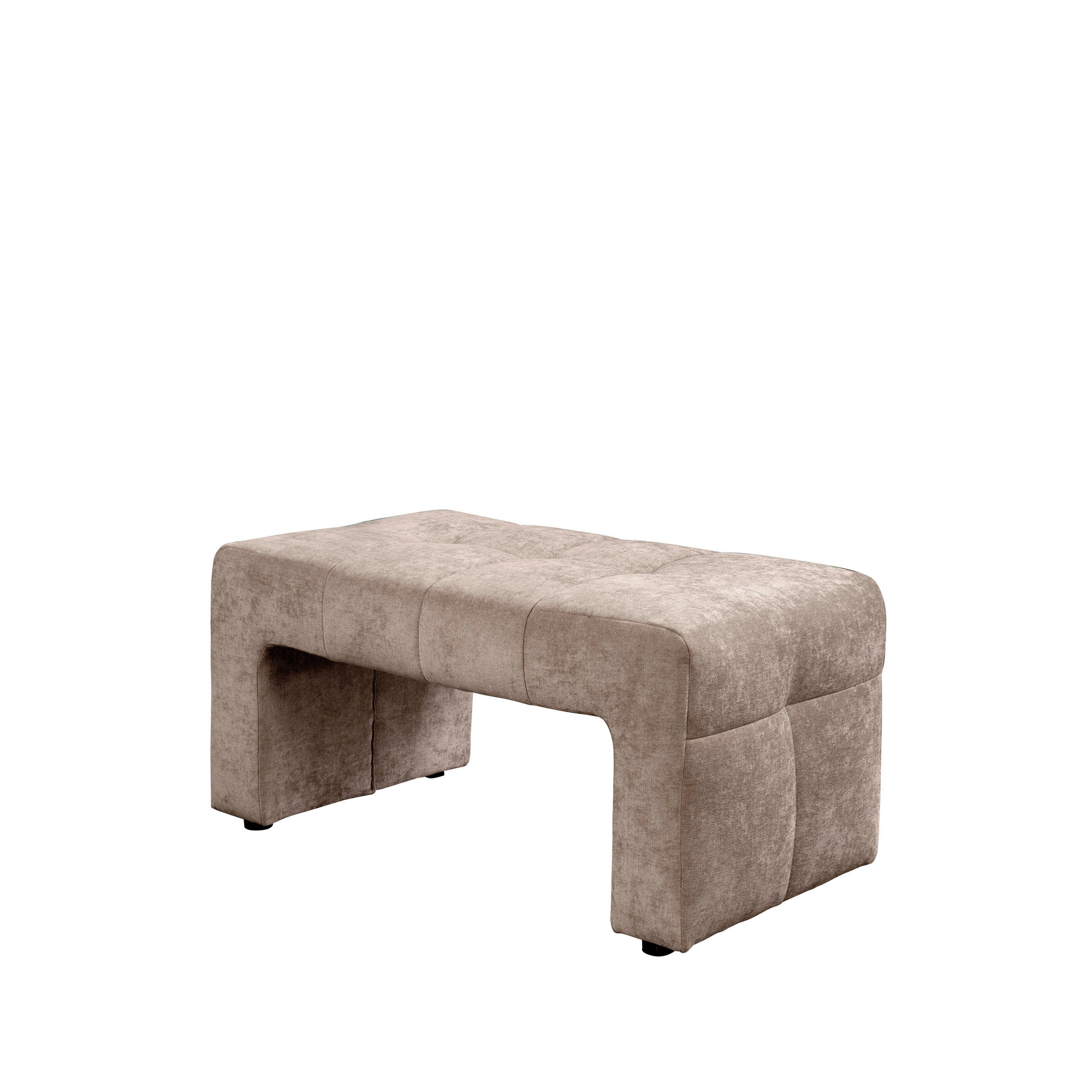 Bancă 100/51/54 cm  - bej/negru, Modern, plastic/lemn (100/51/54cm) - Livetastic