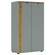 HIGHBOARD  75/127/38 cm  - Schilfgrün/Schwarz, KONVENTIONELL, Holzwerkstoff/Metall (75/127/38cm) - Voleo