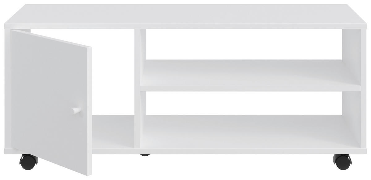 TV-ELEMENT 100/42/33,5 cm  - Weiß, Basics, Holzwerkstoff/Kunststoff (100/42/33,5cm) - Boxxx