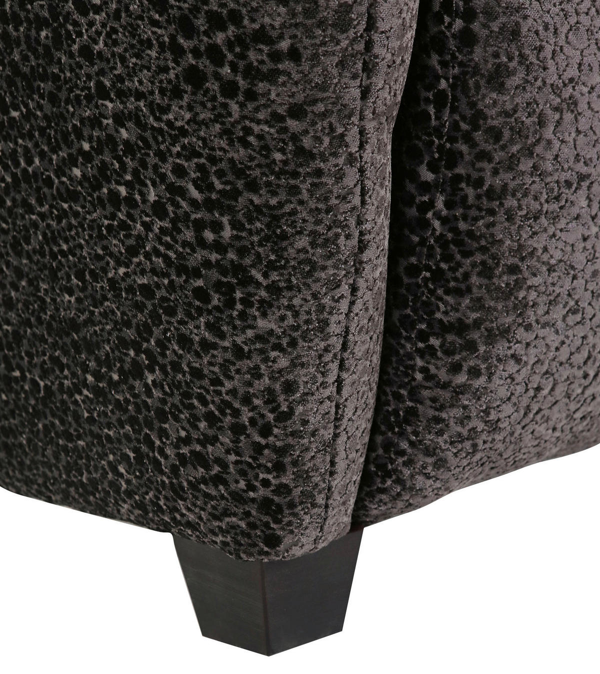 SESSEL in Plüsch Anthrazit  - Anthrazit/Schwarz, Design, Textil (90/93/92cm) - Livetastic