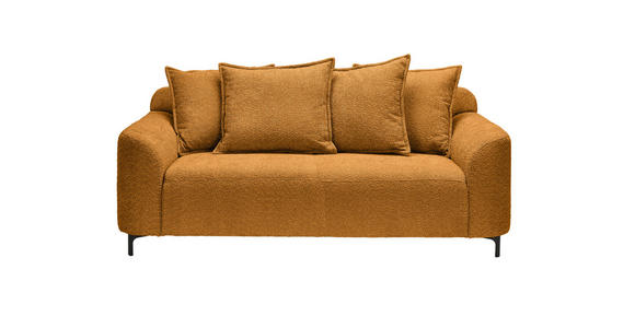 2,5-SITZER  in Chenille Goldfarben  - Goldfarben/Schwarz, KONVENTIONELL, Textil/Metall (200/84/99cm) - Carryhome