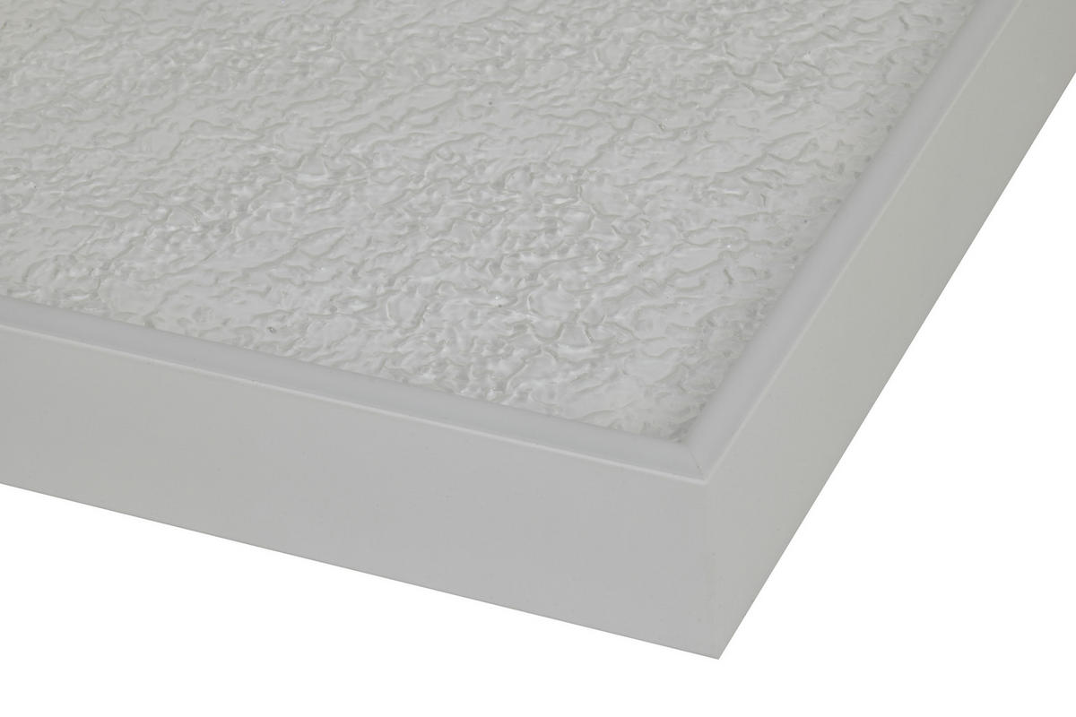 LED-DECKENLEUCHTE Bormes 40/40/6,5 cm  - Weiß, Design, Kunststoff/Metall (40/40/6,5cm)