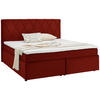 BOXSPRINGBETT 180/200 cm  in Terracotta  - Terracotta/Schwarz, Design, Kunststoff/Textil (180/200cm) - Xora