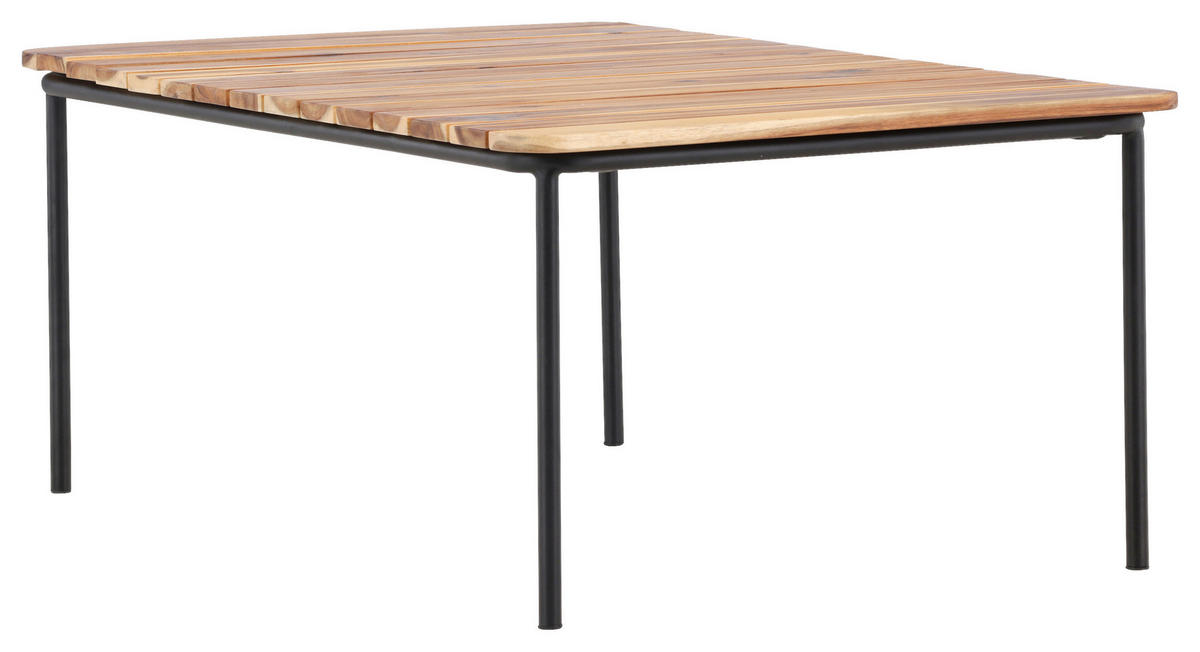 LOUNGETISCH 100/65/40 cm Holz, Metall  - Naturfarben, KONVENTIONELL, Holz/Metall (100/65/40cm) - Gardenson