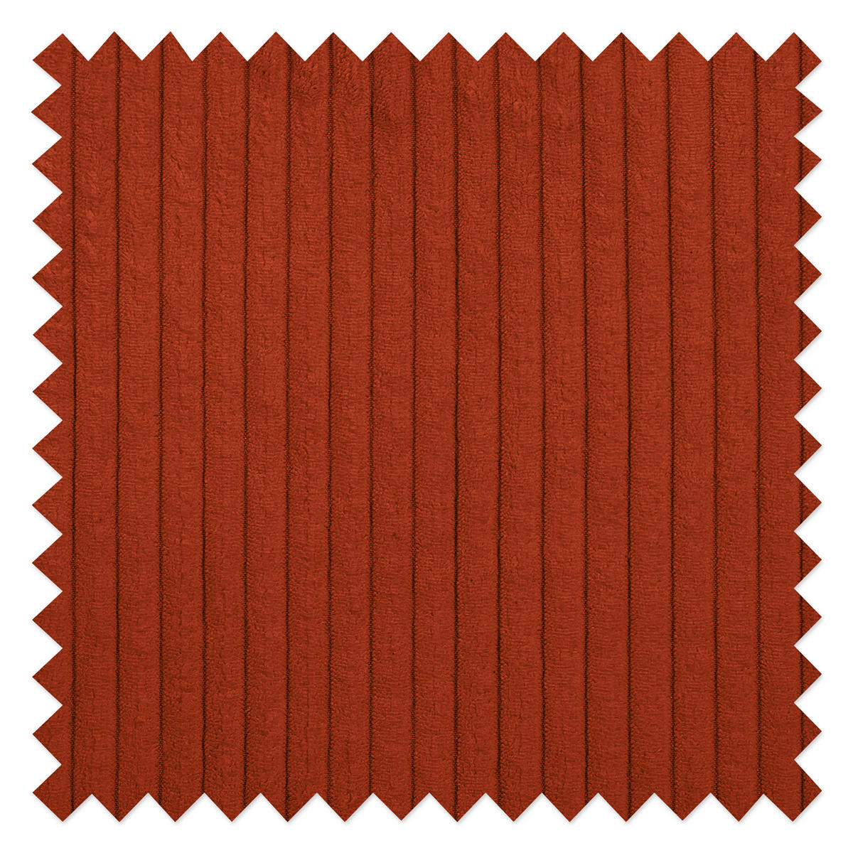 ECKSOFA inkl. Hocker Ariella in Cord Rostfarben  161/231 cm  - Rostfarben/Naturfarben, Design, Holz/Textil (161/231cm) - Livetastic