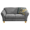 2-SITZER-SOFA Flachgewebe Grau  - Naturfarben/Grau, KONVENTIONELL, Holz/Textil (163/84/89cm) - Sit & More