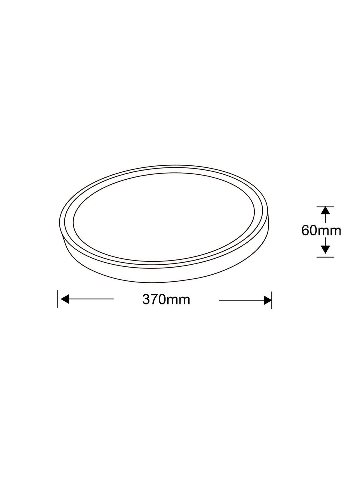 LED-DECKENLEUCHTE     - Weiss, Konventionell, Kunststoff (6.5/37/37cm)
