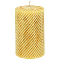 STUMPENKERZE 6,6/11,0 cm  - Gelb/Honig, Basics, Naturmaterialien (6,6/11,0cm)
