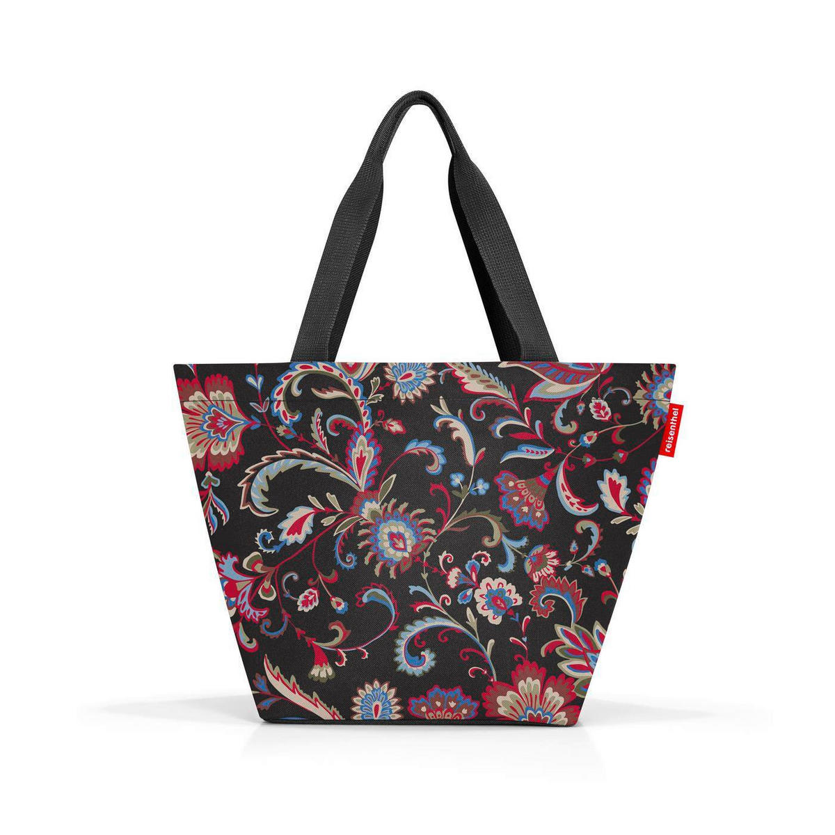 KABELKA SHOPPER hnedá, oranžová, červená, čierna - oranžová/hnedá, Basics, textil (51/30,5/26cm) - Reisenthel