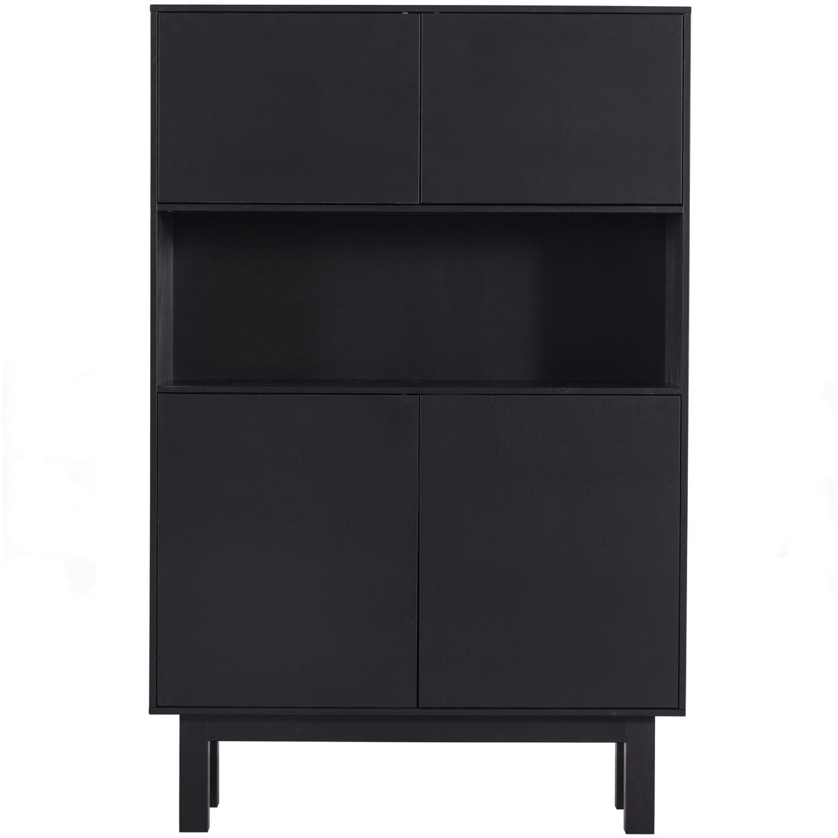 BUFFET 110/170/40 cm  in Schwarz  - Schwarz, Design, Holz (110/170/40cm) - Livetastic
