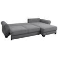 ECKSOFA Dunkelgrau Cord  - Dunkelgrau/Schwarz, KONVENTIONELL, Kunststoff/Textil (318/197cm) - Hom`in