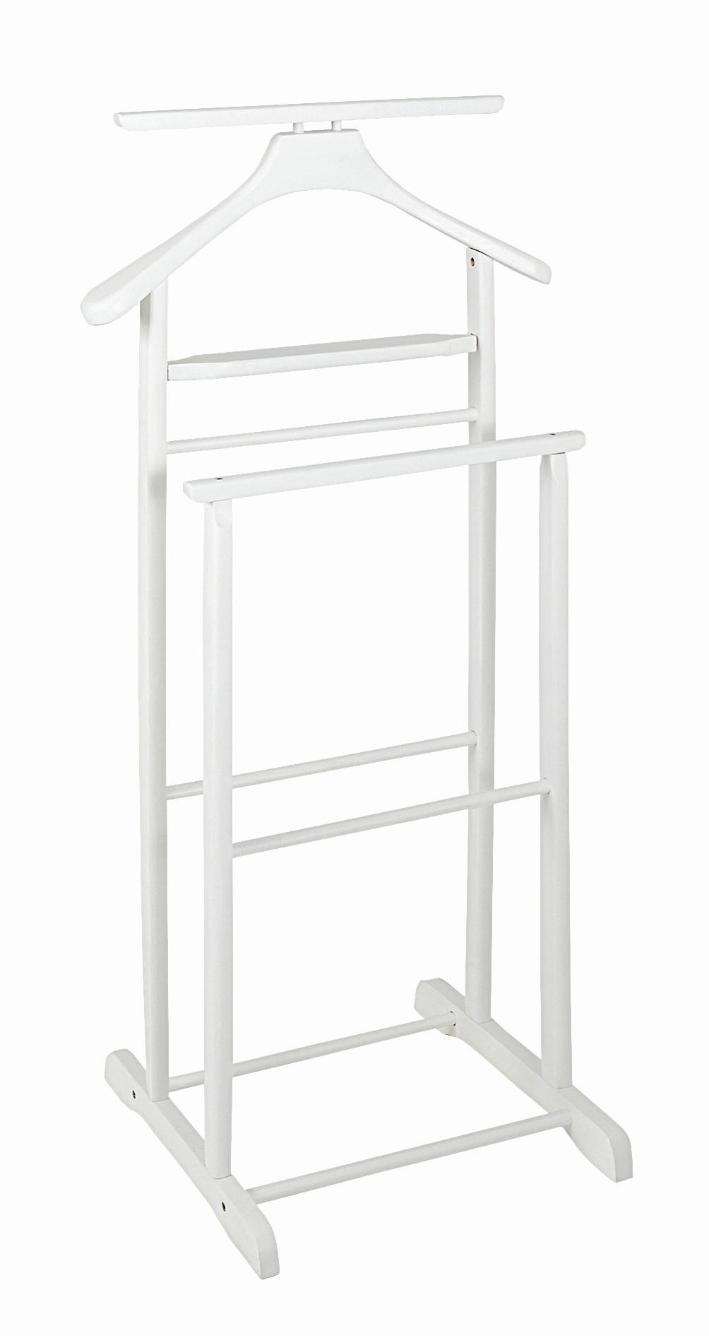 HERRENDIENER Weiß  - Weiß, Basics, Holz (47/102/36cm)