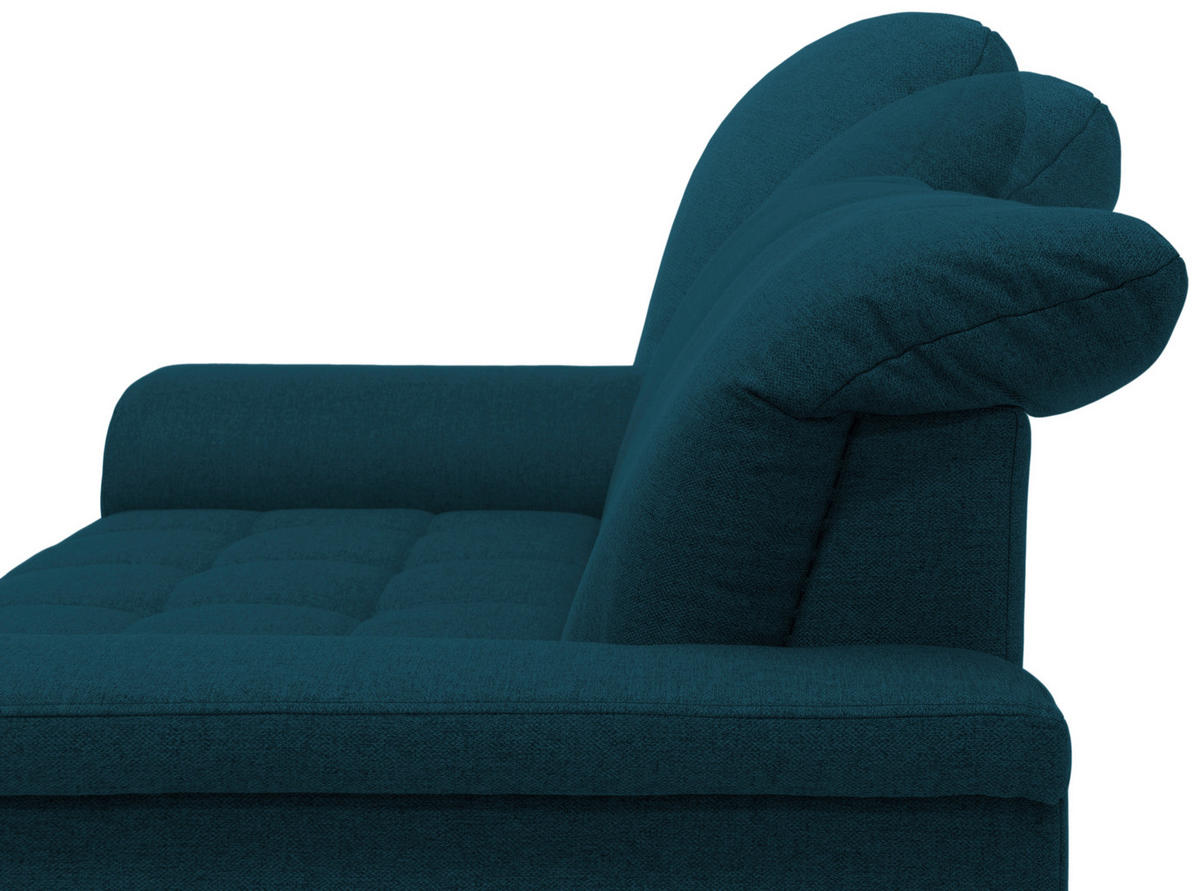 2-SITZER-SOFA in Webstoff Dunkelblau  - Chromfarben/Dunkelblau, KONVENTIONELL, Textil/Metall (190/81/105cm) - MID.YOU