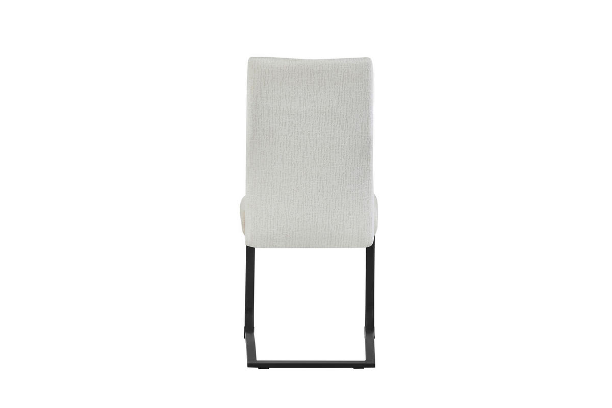 SET STOLICA  krem  tekstil      - crna/krem, Moderno, tekstil/metal (43/98/59cm) - MID.YOU