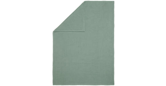 DECKE 150/200 cm - Jadegrün, Basics, Textil (150/200cm) - Novel
