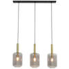 HÄNGELEUCHTE 100/22/32 cm   - Bronzefarben, Design, Glas (100/22/32cm) - Light & Living