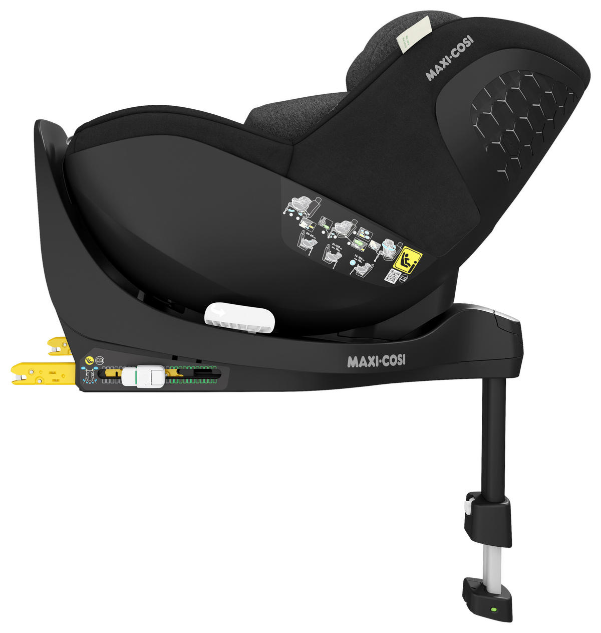 AUTO-SEDIŠTE ZA DECU  Mica Pro Eco  - crna, Osnovno, tekstil/metal (44,2/64,8/68,3cm) - Maxi-Cosi