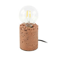 TISCHLEUCHTE - Kupferfarben, Trend, Stein (9,5/9,5/13,5cm) - Kayoom