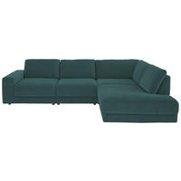 ECKSOFA 316/242 cm Niels Andersson in Chenille, Jacquard Opal  316/242 cm  - Opal/Schwarz, Design, Kunststoff/Textil (316/242cm) - Niels Andersson