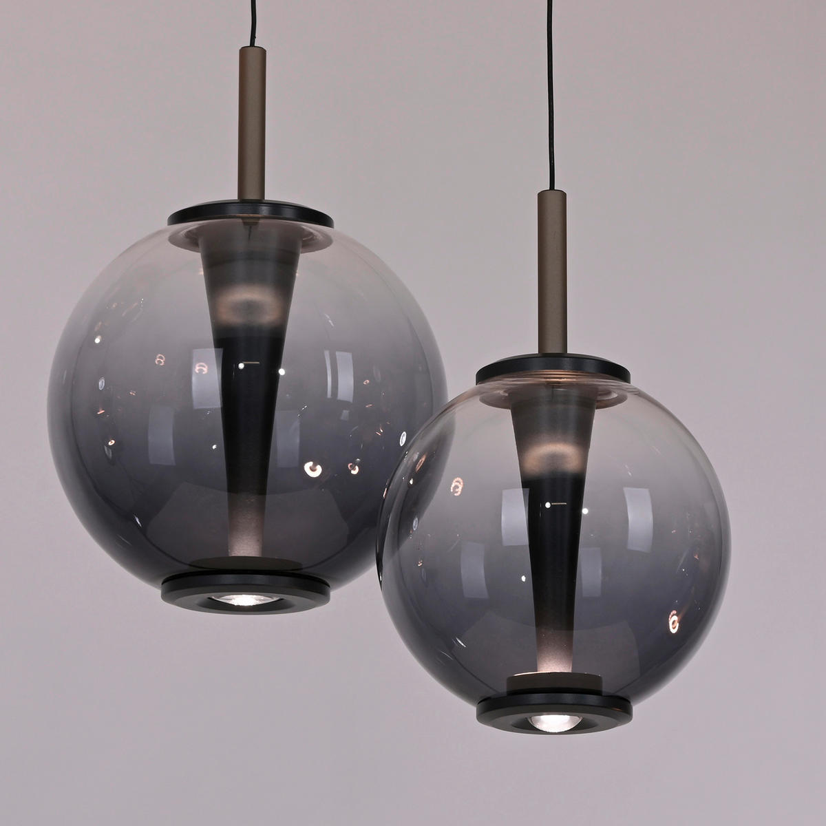 LED-PENDELLEUCHTE 50/50/240 cm   - Grau, Trend, Glas/Metall (50/50/240cm) - Neuhaus PURE