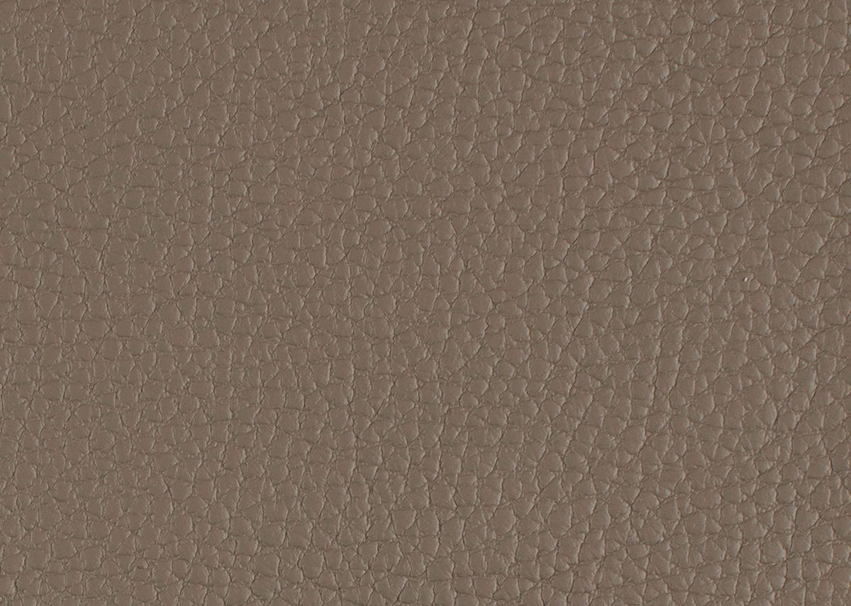 ECKSOFA in Echtleder Taupe  - Taupe/Chromfarben, Design, Leder/Metall (200/281cm) - Pure Home Lifestyle