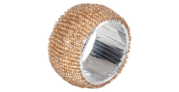 SERVIETTENRING 5 cm - Champagner, LIFESTYLE, Glas (5cm) - Ambia Home