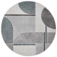 WEBTEPPICH 160 cm Valencia Grau, Petrol, Hellgrau  - Petrol/Hellgrau, Design, Textil (160cm)