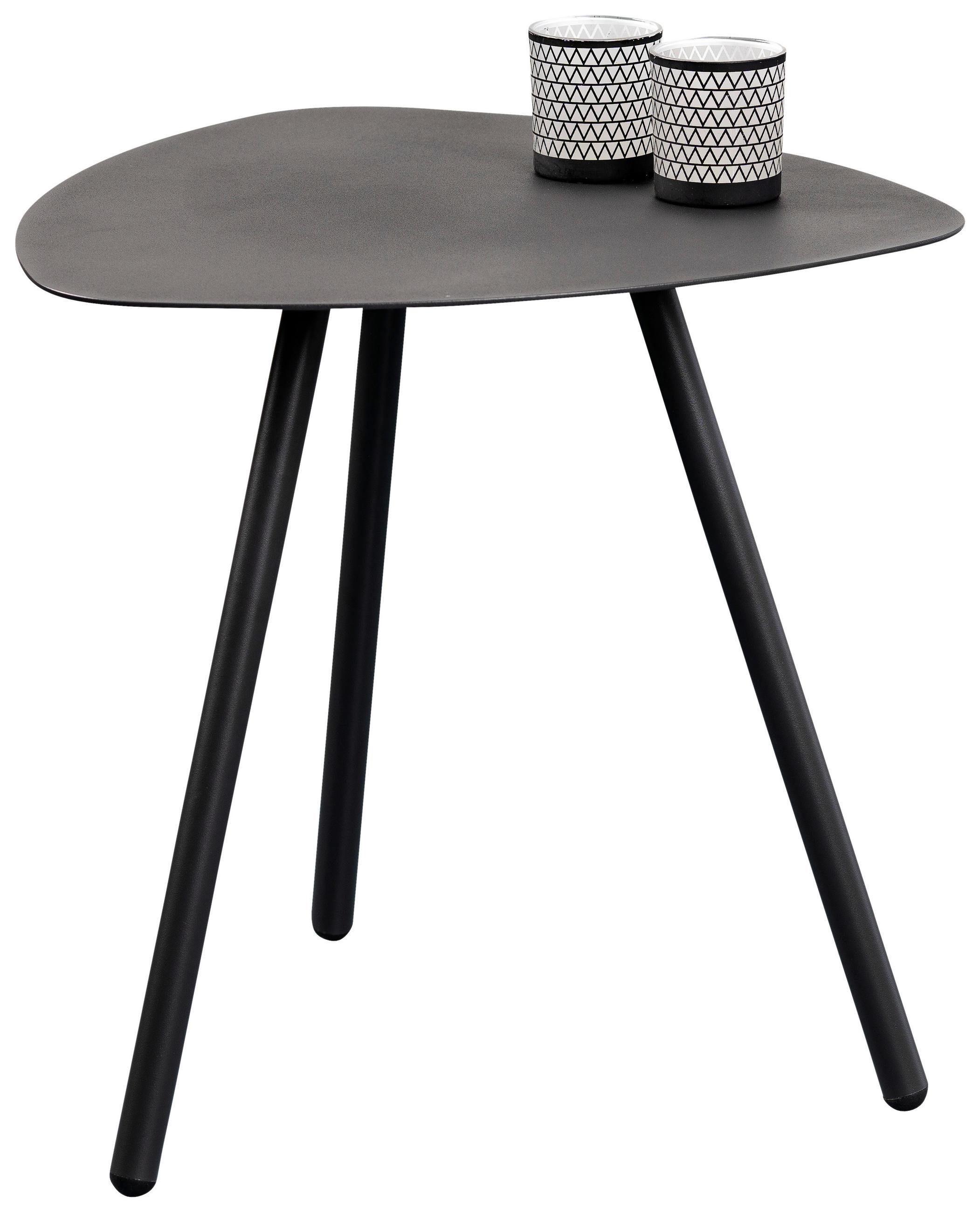 BEISTELLTISCH 50/50/50 cm Anthrazit - Anthrazit, Design, Metall (50/50/50cm) - Xora