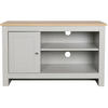 LOWBOARD Emerald  in 95/58/39 cm  - Eichefarben/Silberfarben, Design, Holzwerkstoff/Metall (95/58/39cm) - MID.YOU