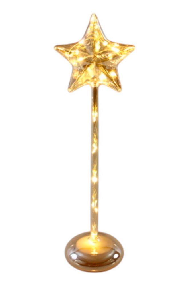DEKOSTERN - Goldfarben, LIFESTYLE, Glas (11/37cm) - X-Mas