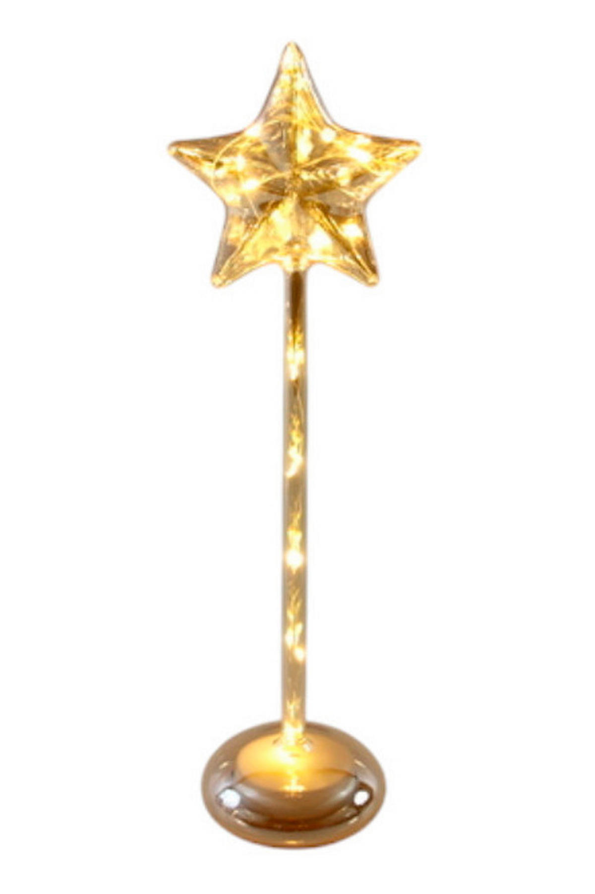 DEKOSTERN - Goldfarben, LIFESTYLE, Glas (11/37cm) - X-Mas