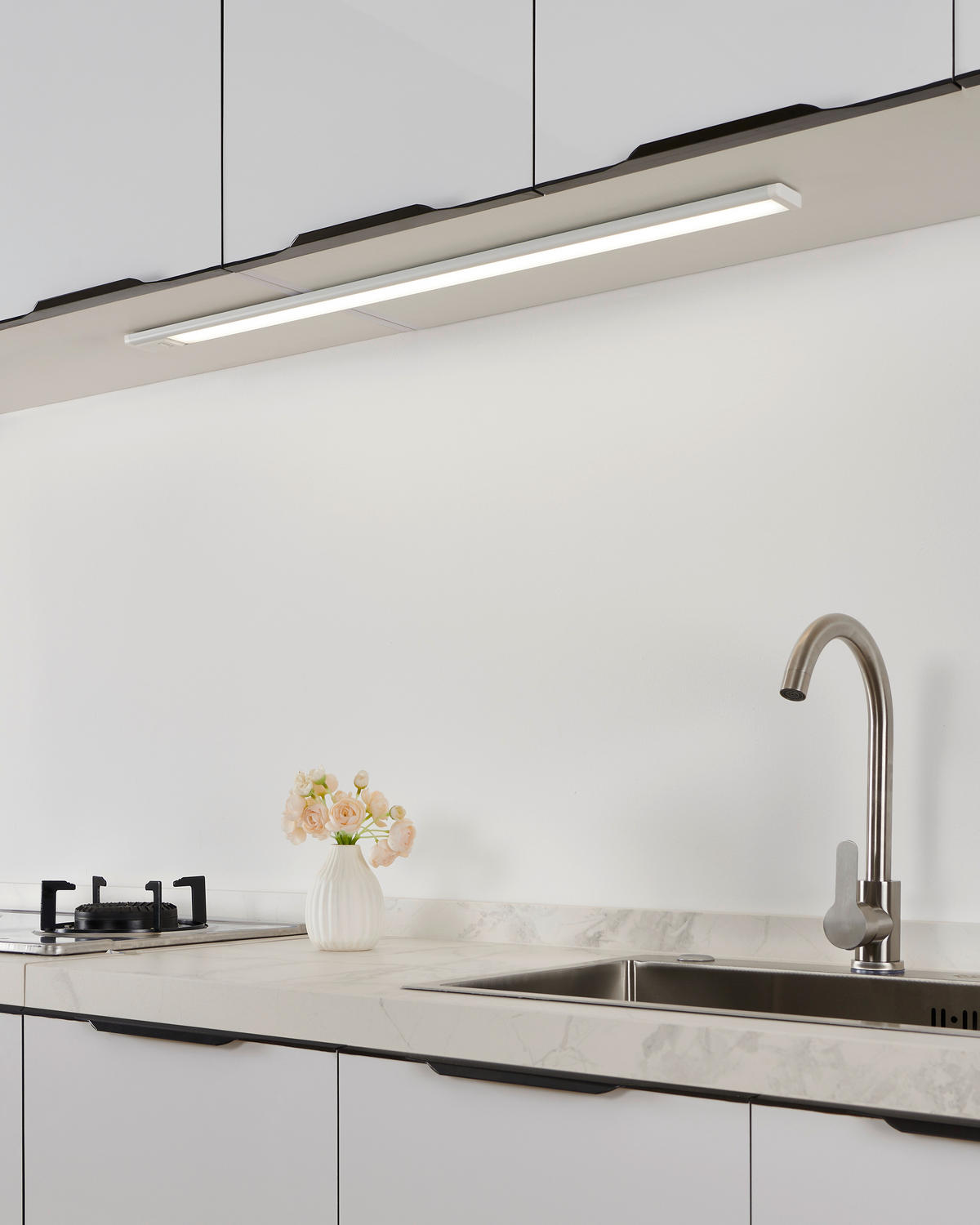 PODVESNÉ SVIETIDLO, 87/5/1,3 cm - biela, Basics, kov/plast (87/5/1,3cm) - Eglo