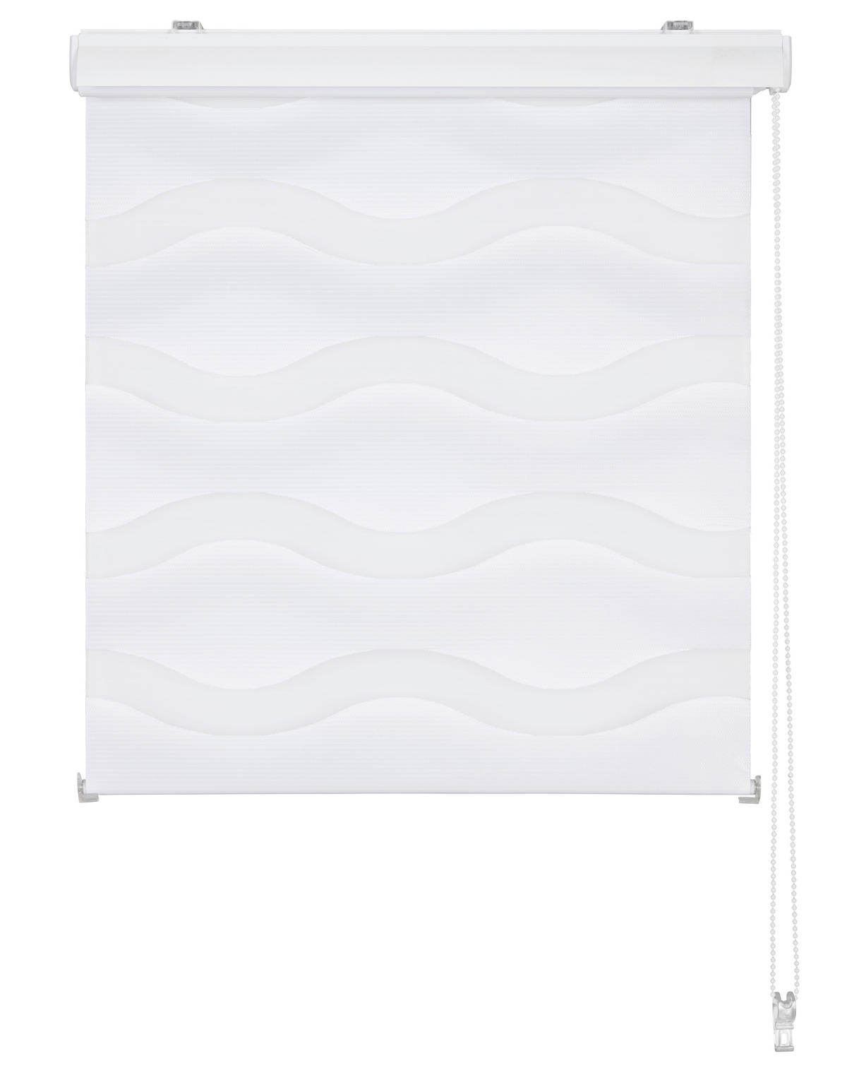 DOPPELROLLO  halbtransparent   80/210 cm   - Weiß, Basics, Kunststoff (80/210cm) - Homeware