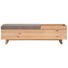 GARDEROBENBANK 160/44,5/38,7 cm - Eichefarben/Grau, Natur, Holz/Textil (160/44,5/38,7cm) - Voglauer GARDEROBENBANK 160/44,5/38,7 cm - Eichefarben/Grau, Natur, Holz/Textil (160/44,5/38,7cm) - Voglauer