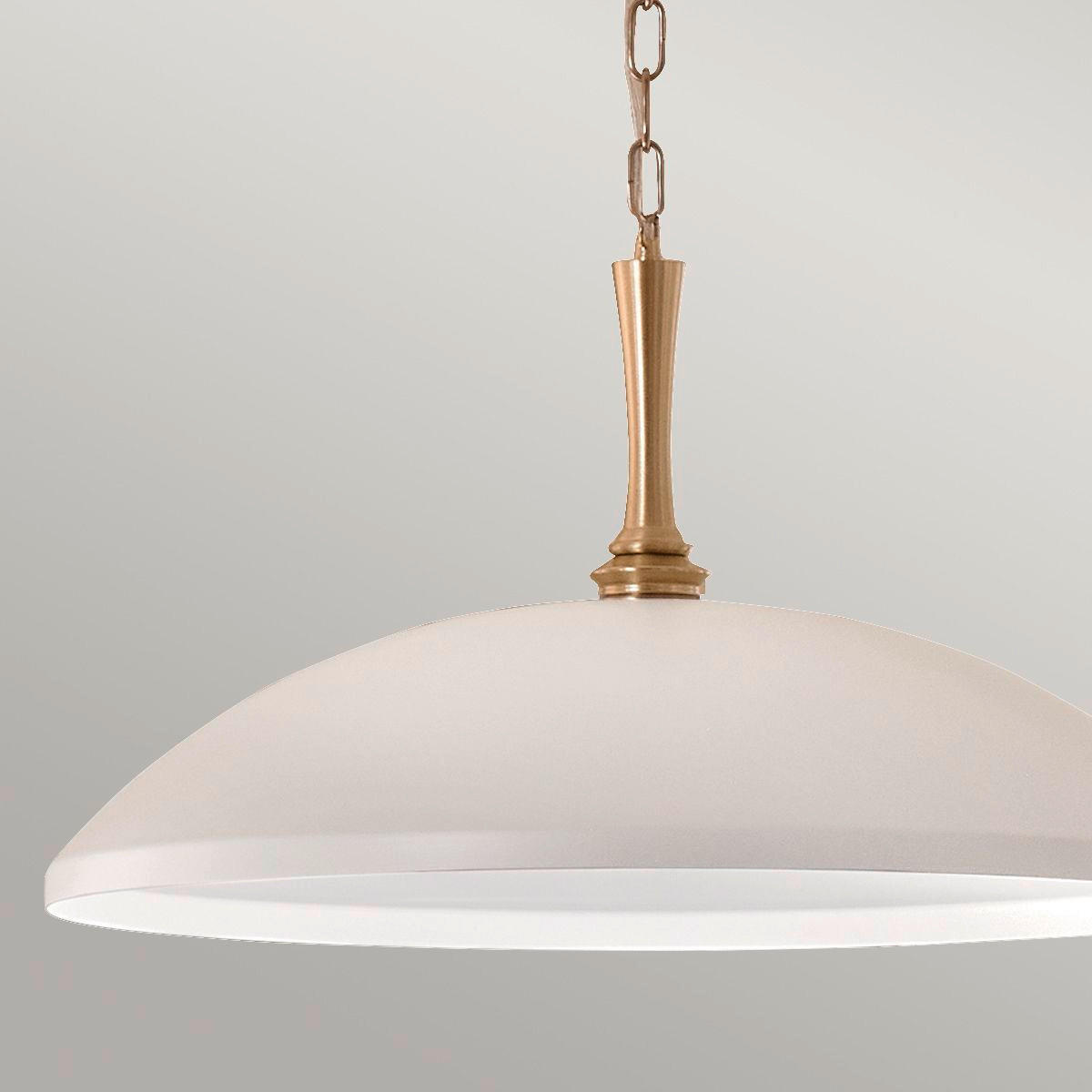 HÄNGELEUCHTE    - Weiss/Champagner, Konventionell, Metall (225,9/33/50,8cm) - Elstead Lighting
