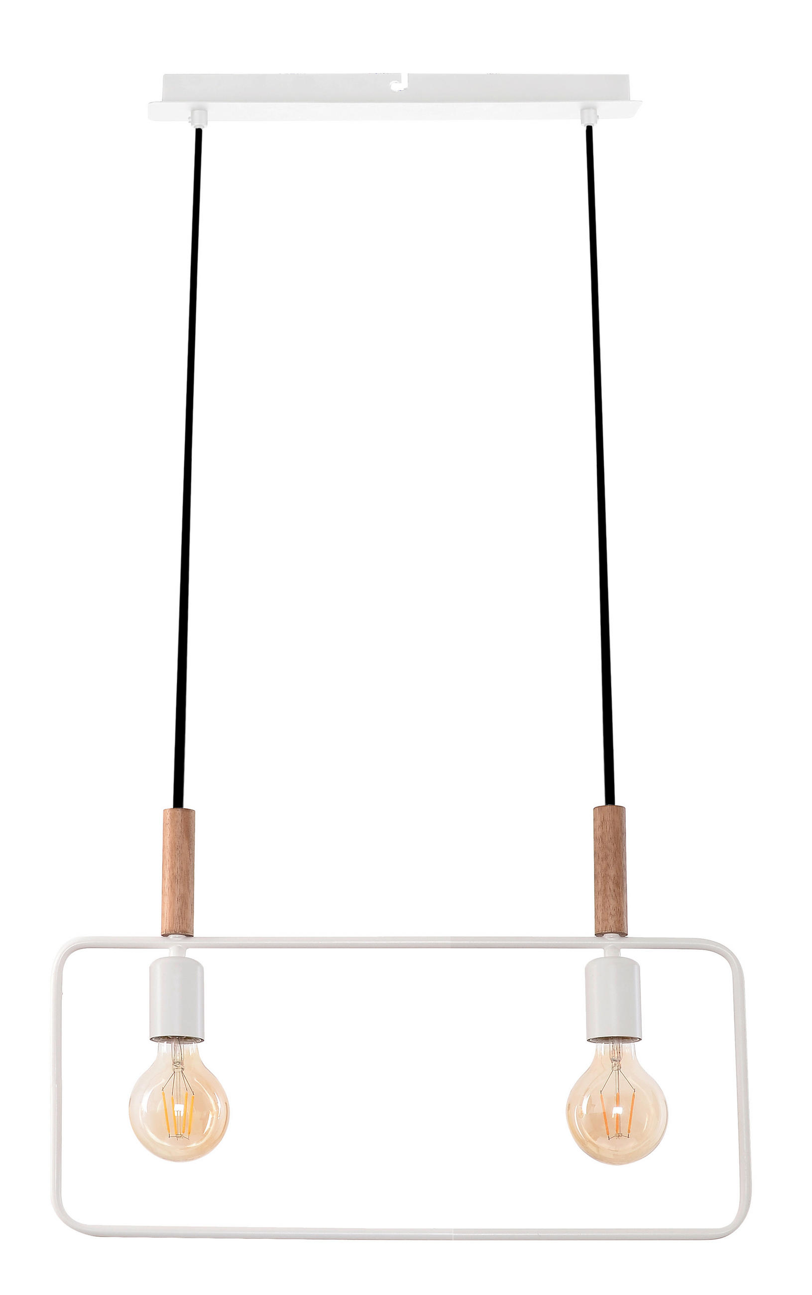 PENDELLEUCHTE 50/6/110 cm   - Weiß, Design, Metall (50/6/110cm)