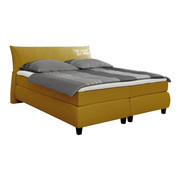 BOXSPRINGBETT 180/200 cm in Goldfarben - Goldfarben/Schwarz, Design, Holz/Textil (180/200cm) - Tom Tailor