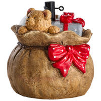 POSTOLJE ZA JELKU - svetlobraon/crvena, Lajfstajl, metal (33/34,5/32cm) - X-Mas