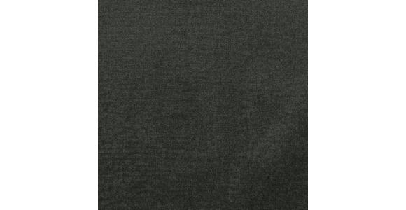 ECKSOFA in Samt Schwarz  - Schwarz, Design, Textil/Metall (241/200cm) - Carryhome