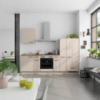 KÜCHENLEERBLOCK Easytouch 270 cm  in Eichefarben, Sandfarben  - Sandfarben/Eichefarben, MODERN, Holzwerkstoff/Metall (270cm) - Nobilia