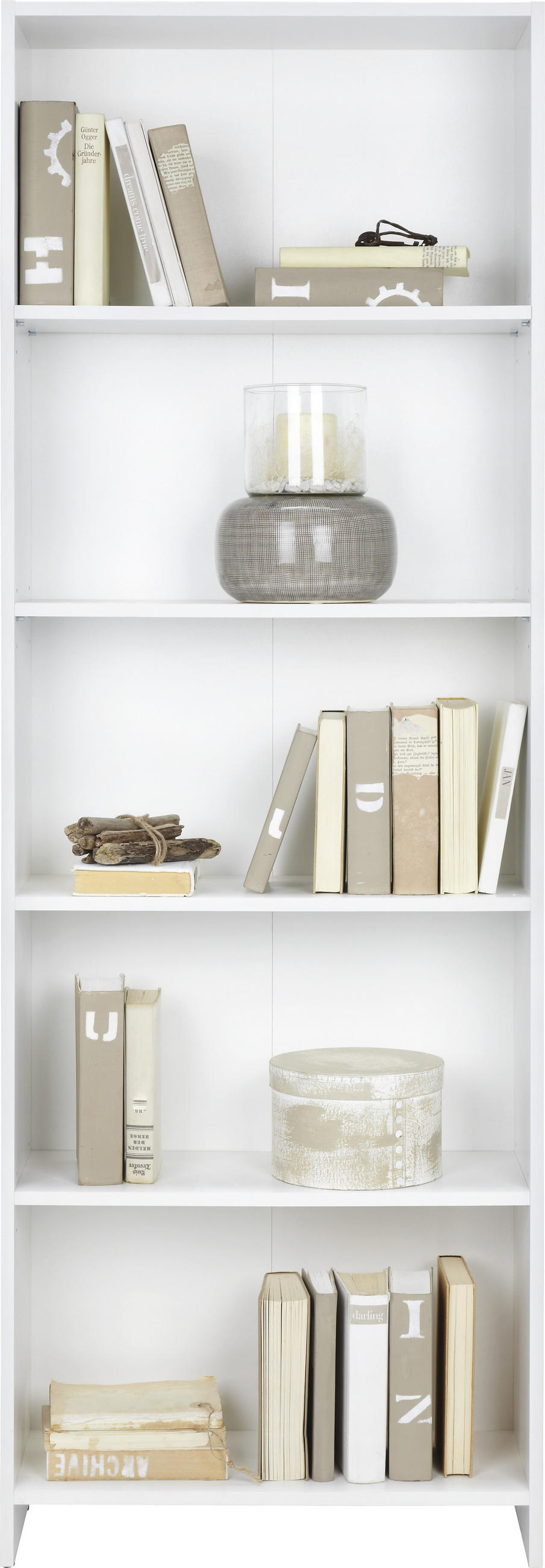 REGAL 60/175/24 cm bela  - bela, Design, leseni material (60/175/24cm) - Boxxx