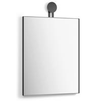 WANDSPIEGEL 40/50/2,5 cm    in rechteckig  - Schwarz, MODERN, Glas/Metall (40/50/2,5cm) - Zack
