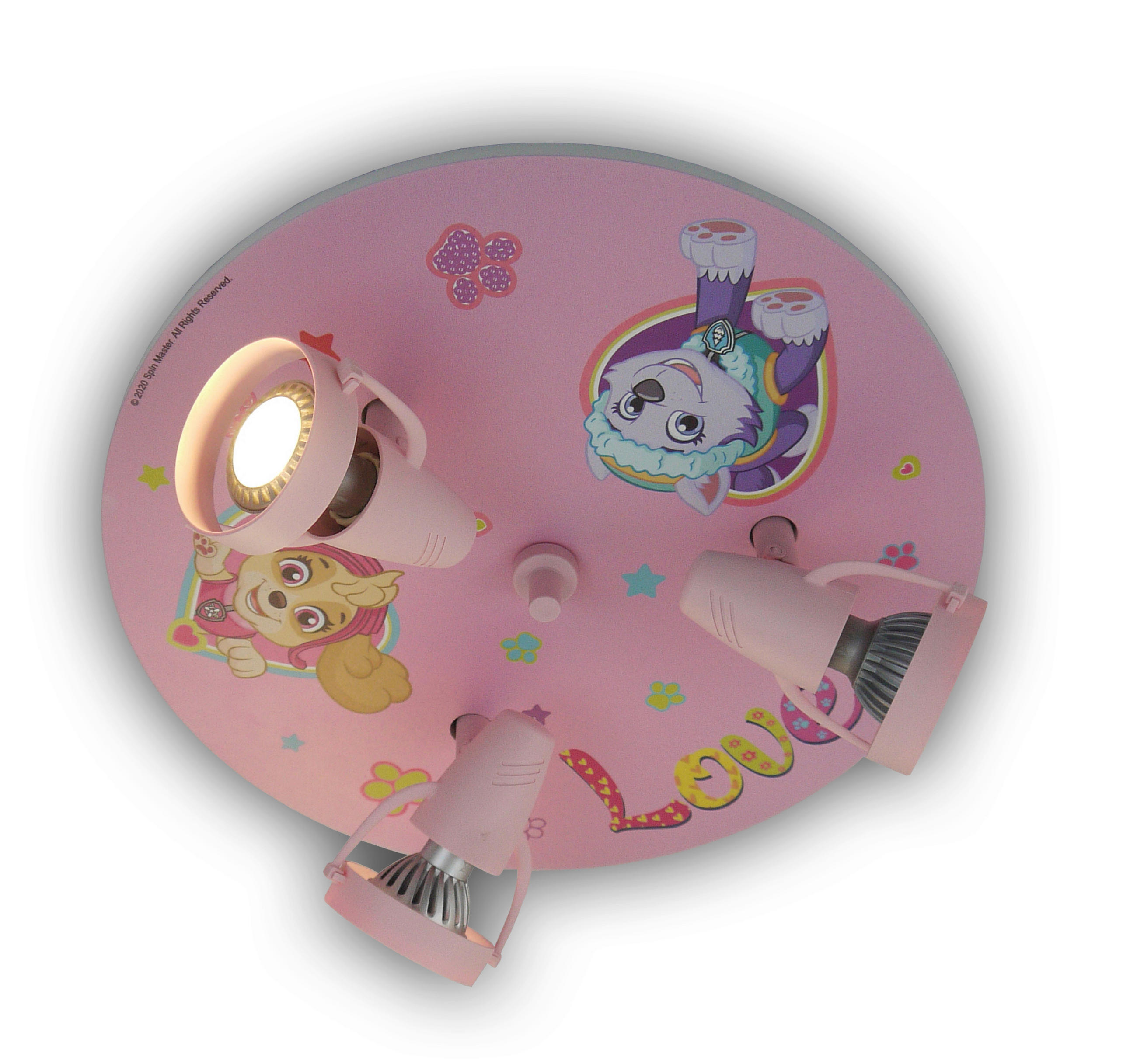 KINDERDECKENLEUCHTE 35/15 cm   - Multicolor/Rosa, Basics, Holzwerkstoff/Kunststoff (35/15cm) - Niermann