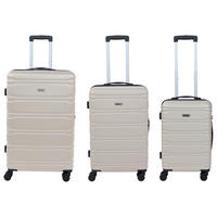 REISEKOFFERSET Champagner 3-teilig  - Champagner, Basics, Kunststoff/Textil - Novel
