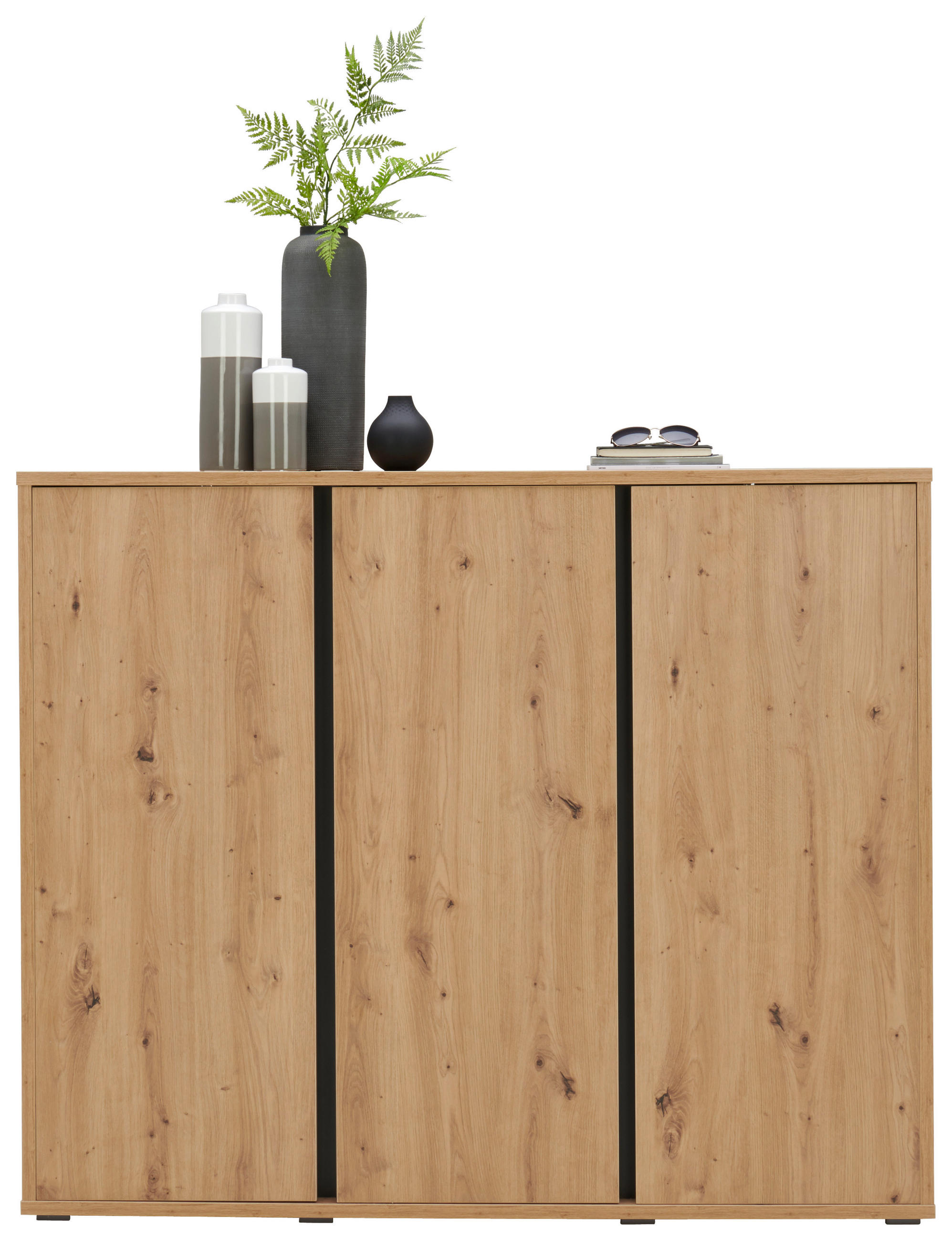 SCHUHSCHRANK Eichefarben - Eichefarben, KONVENTIONELL, Holzwerkstoff (145/120/34cm) - Xora