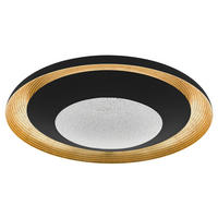 LED-DECKENLEUCHTE 24,5 W  49,5/9 cm    - Transparent/Goldfarben, Design, Kunststoff/Metall (49,5/9cm) - Eglo
