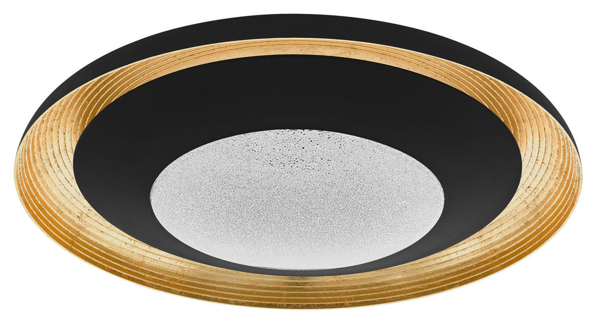 LED-DECKENLEUCHTE 24,5 W  49,5/9 cm    - Transparent/Goldfarben, Design, Kunststoff/Metall (49,5/9cm) - Eglo